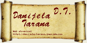 Danijela Tarana vizit kartica
